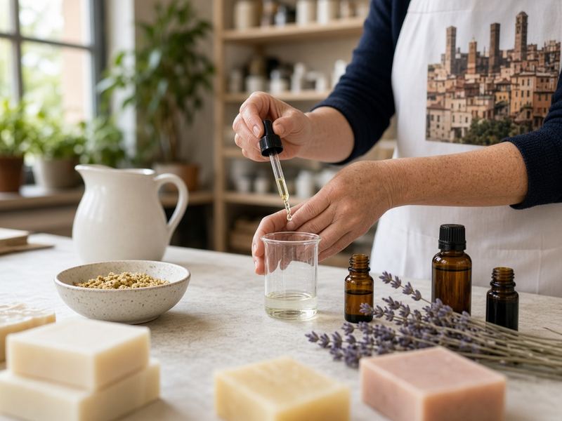 Scent blending at Smothers Livery House